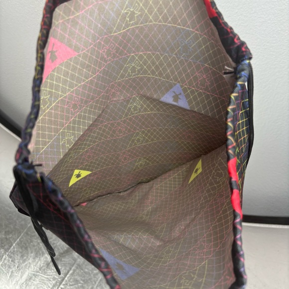 Dutch Bros Colorful Geometric Design Drawstring Backpack - Picture 8 of 8